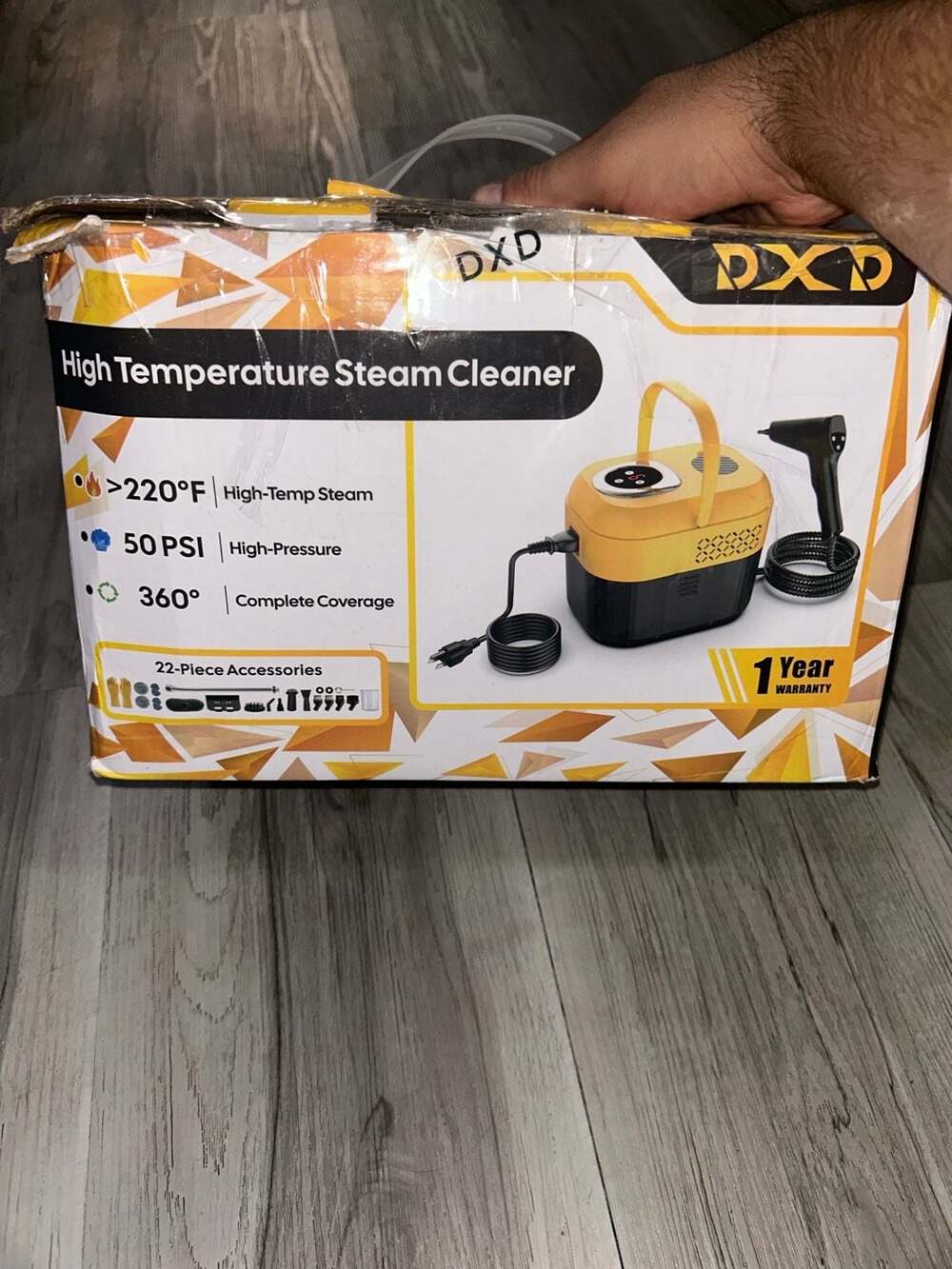 DXD High Temperature Steam Cleaner 2500W Portable Digital Version Steam Cleaner